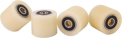 Shunwige 4 x 35mm Nylon Machine Castor Wheels 30mm Wide Polyamide PA6G Made in