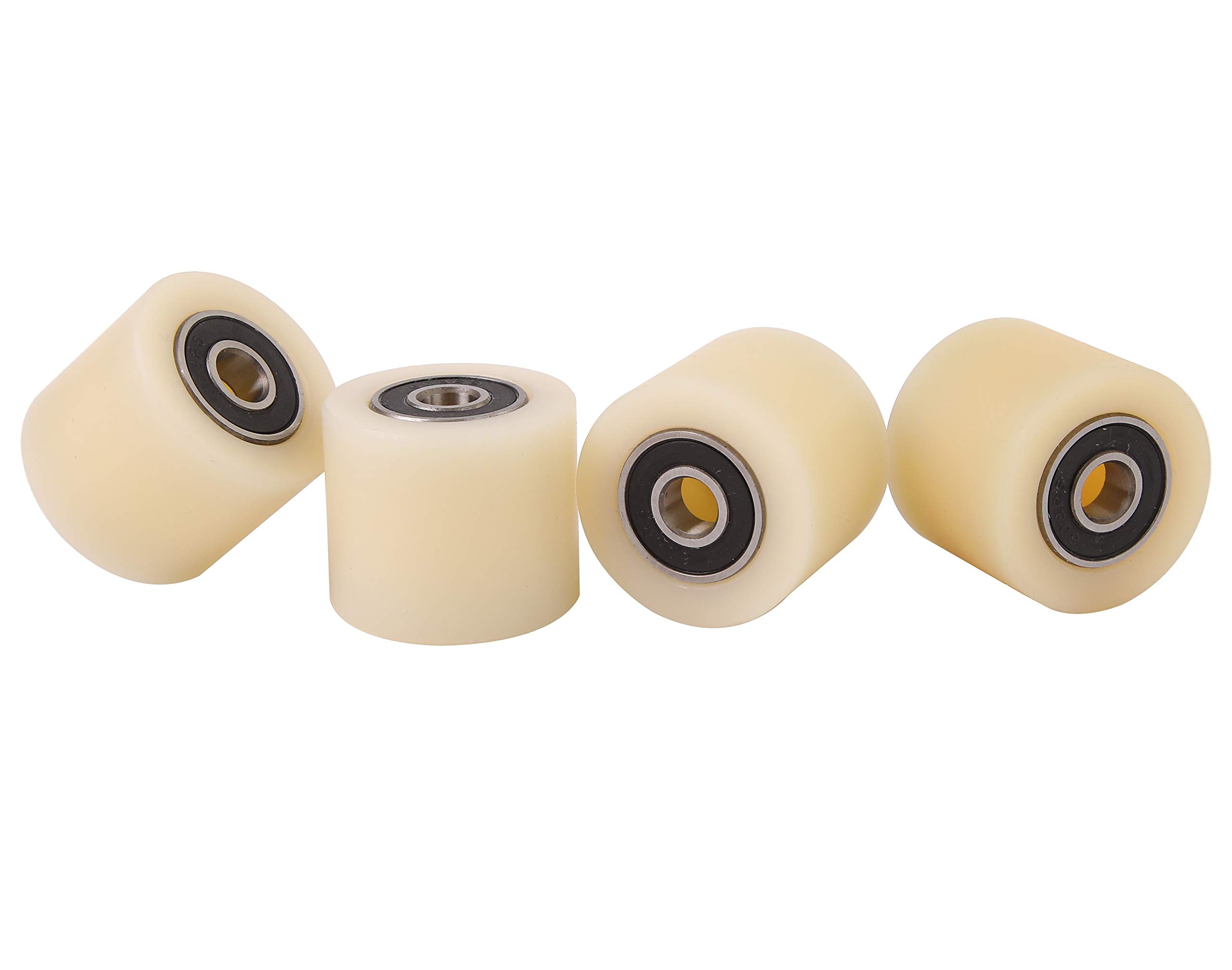 FOXCUP 4 Pack Nylon Industrial Castors, 35mm Diameter, 40mm Wide, Self-Lubricating, Noise Reduction, High Impact Resistance