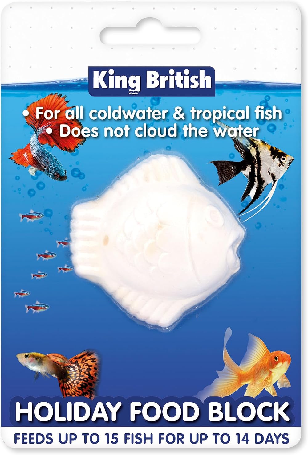 King British Holiday Block Food for Coldwater & Tropical Fish 14 Days