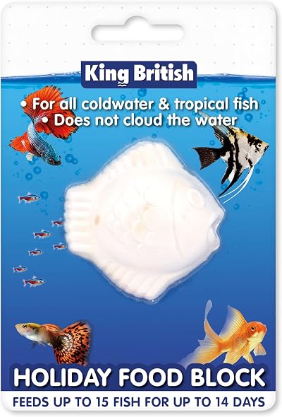 King British Holiday Block Food for Coldwater & Tropical Fish 14 Days