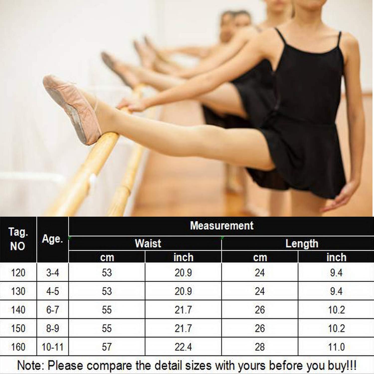 Zaclotre 3 Pack Girls Ballet Chiffon Wrap Skirts for Dance: Clothing