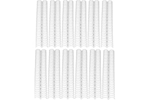 Liahelianx 30-Ring Plastic Binding Combs & Spines - Durable Document Binding Supplies for Teachers/Students/Business, A4 Pape
