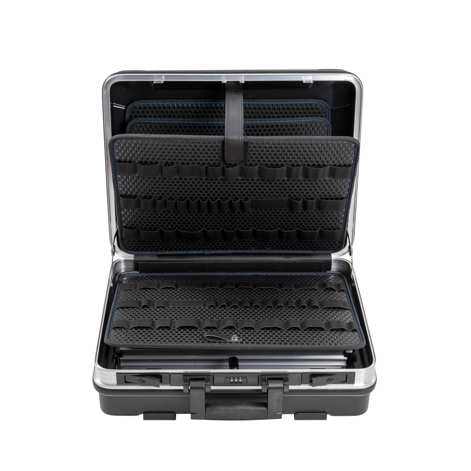 B&W BASE tool case with tool retention loops (ABS case, volume 28.1 l, 46.3 x 35.5 x 17.1 cm inner) 120.02/L, tools not included