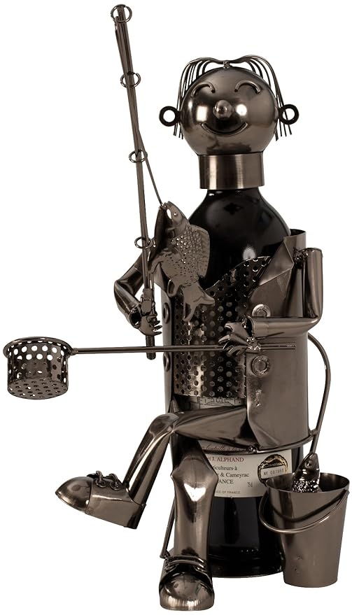 Flaschenhalter Wein Angler Metall Flaschenständer