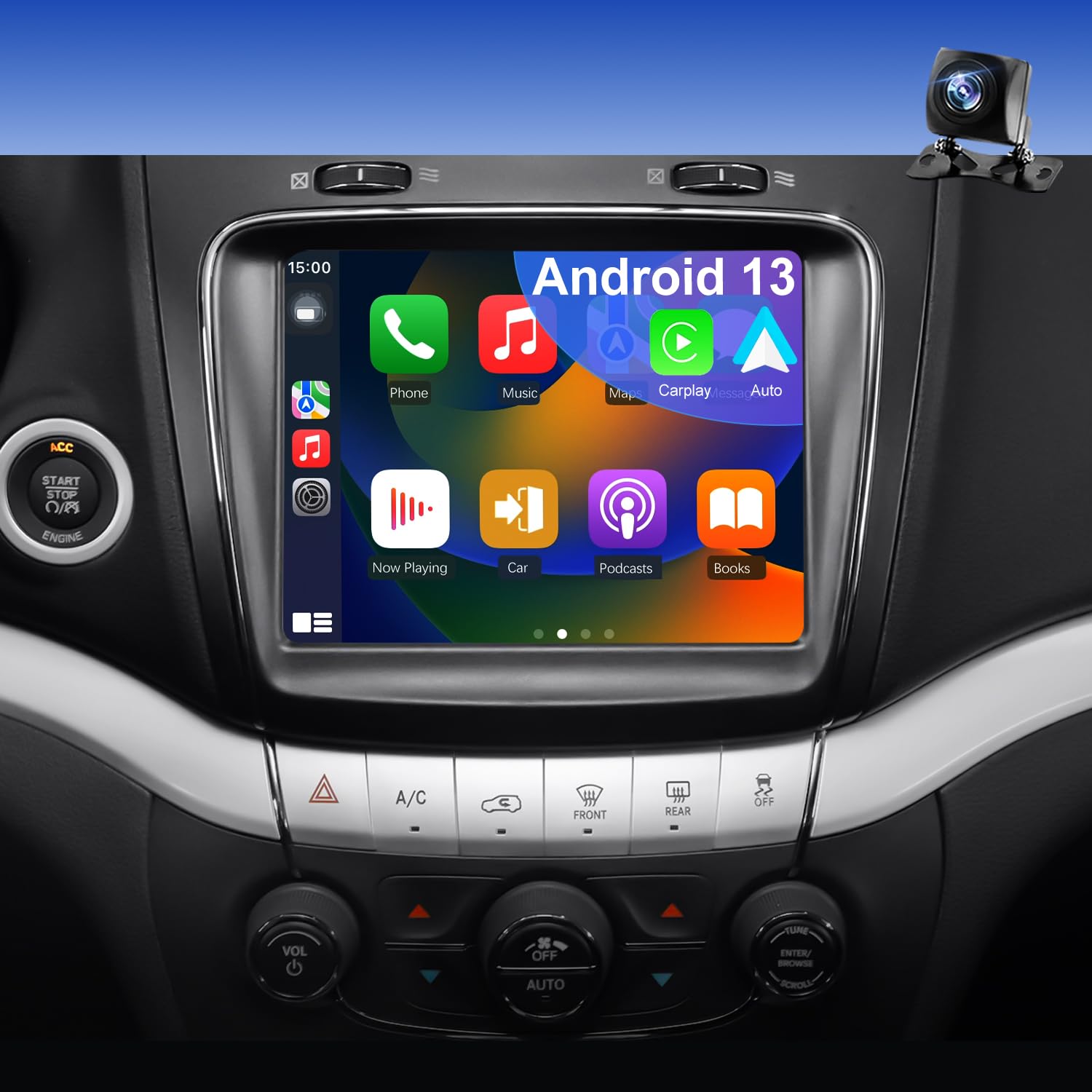 Photo 1 of 5GWifi Upgrade Car Radio for Dodge Charger 2011-2014, Journey 2011-2020, Chrysler 300 300C 2011-2014, Head Unit Touch Screen Stereo Wireless Carplay Android Auto GPS FM Camera (Only Fit 8.4in Screen)