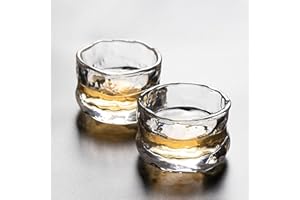 Drinking Glasses Two-Piece Crystal Glass Cup Glass Set (Two Styles are Available) Colored Glass Teacup Teacup Sake Glassware 
