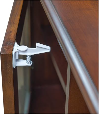 Inaya Cabinet Locks Baby Proofing 8 Pack Easy Install 3M Adhesive No Drilling