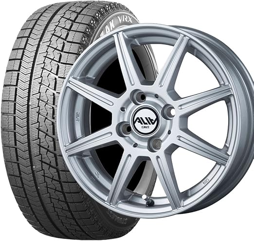 ブリヂストン タイヤ ブリザック Vrx 155 65r14 ホイール アリア 14 4 5j Pcd100 4h 43 シルバー 軽自動車用 スタッドレスタイヤ ホイール4本セット タイヤ ホイールセット 車 バイク Amazon