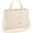 BINSUNS Corduroy Tote Bag for Women - Satchel Bag Large Tote Bag Aesthetic Crossbody Bag Handbag - School Work Travel Beach