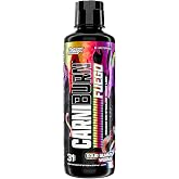 Nutrex Research Carniburn Liquid L Carnitine 3000mg &ndash; Thermogenic Liquid Fat Burner for Men &amp; Women with MitoBurn, InnoSlim, GBBGO - Stimulant Free Metabolism Booster - Sour Gummy Worms 31 SV