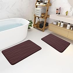 Buganda Memory Foam Bathroom Rug Mat 54x24, Extra