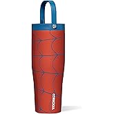 Corkcicle Go Cup XL - Leak-Proof Travel Tumbler - Triple Insulated Stainless Steel Water Bottle - Easy-Carry Handle - Summer Drinkware Gift - Keeps Drinks Ice Cold - 30 oz - Spider-Man