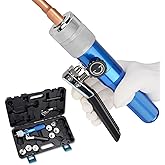 Hydraulic Tube Expander Swaging Tool HVAC Set with 7 Expander Heads | 3/8In to 1-1/8In OD Pipe Expander Tools, Flaring Tool HVAC for Expander Copper/Aluminum/Soft Steel Pipe