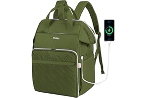 Leudes Knitting Bag Backpack, Yarn Storage Organizer Large Crochet Bag Tote Christmas Gift Yarn Holder Case for Carrying Projects, Knitting Needles (Upgraded Army Green)