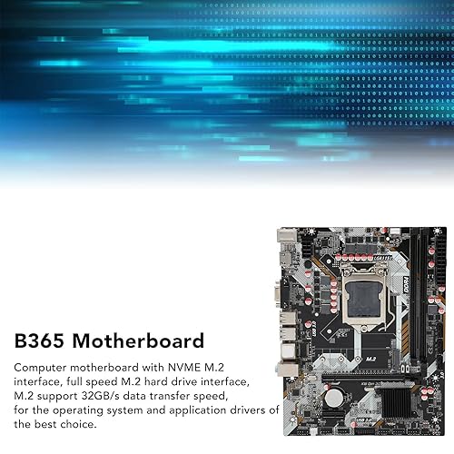 ASHATA B365 LGA1151 ATX Motherboard, B365 Computer Motherboard