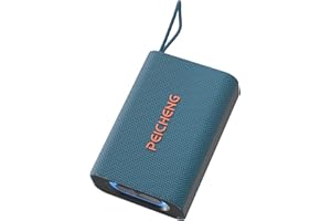 PEICHENG Speaker, Portable Wireless Bluetooth Speakers, Waterproof Loud Stereo Sound with RGB Lights TWS Long Playtime for Home/Party/Outdoor, Electronic Gadget (Blue)