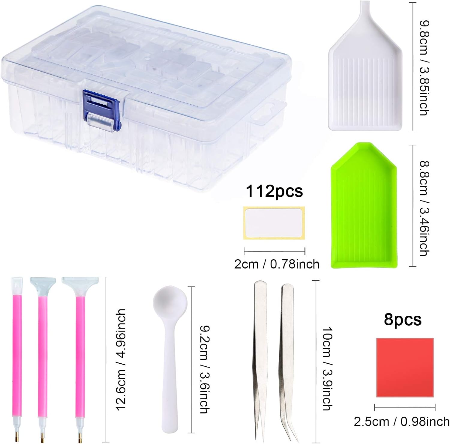 Zhenle Diamond Painting Boxes Kit 42 Grids Diy Diamond Painting Storage Box Diamond Painting Tools and Accessories Kits for Nail Art and Diamond Embroidery Adults or Kids - Image 3