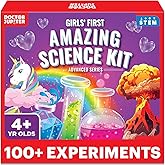 Doctor Jupiter Girls' First Amazing Science Kit for Kids Ages 4-5-6-7-8 | Birthday Gift Ideas for 4+ Year Old Girls | Learning & Educational Projects | STEM Toy with 100+ Experiments