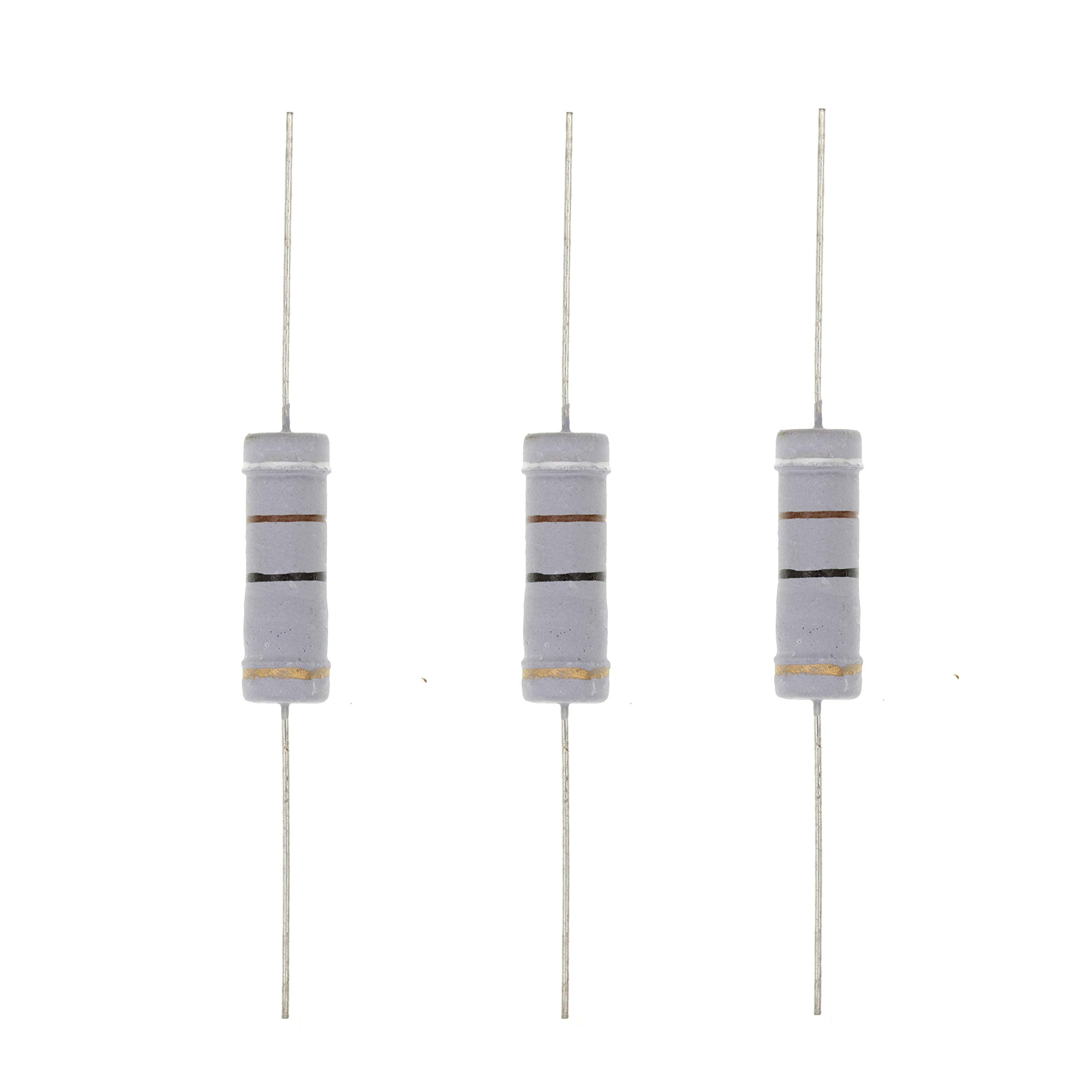 HUABAN 10PCS 5W 5 Watts 91R 91 Ohm 5% Metal Oxide Film Resistor