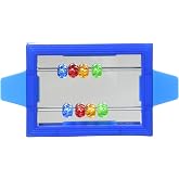 Prevue Pet Products Birdie Basics Clip-On Mirror with Beads | Bird Toy for Parakeets, Cockatiels, Conures, Budgies, and Small to Medium Birds