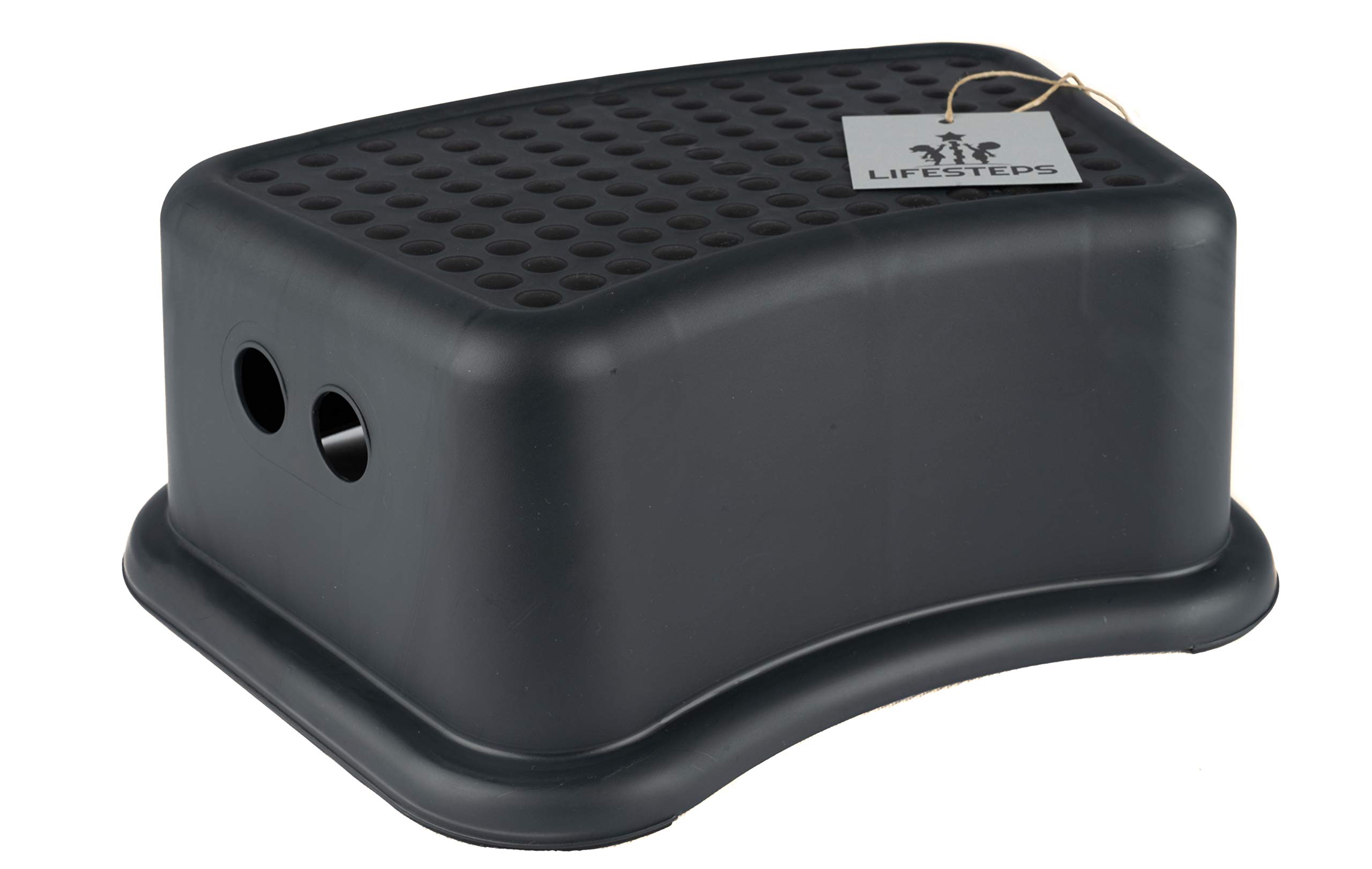 Lifesteps One-step step stool for children from approx. 36 months with non-slip function in black