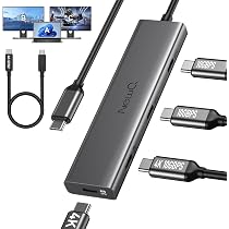 Amazon.com: USB C Hub for USB C Monitor, Portable Monitor and USB ...