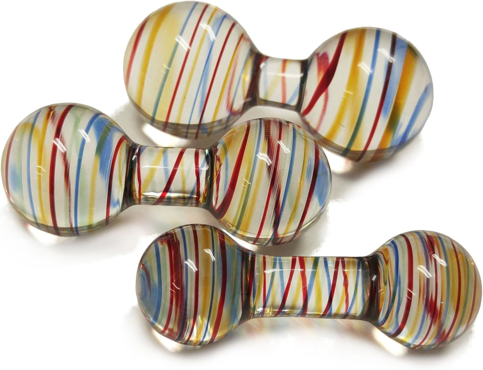 Top Chi™ Handheld Borosilicate Glass Massage Dumbbell Tool (Set of 3)