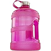 Southern Homewares 1 Gallon Water Bottle – BPA-Free Plastic Jug with Leak-Proof Screw Lid, Cold Liquid Container for Gym, Office, Daily Use, Pink
