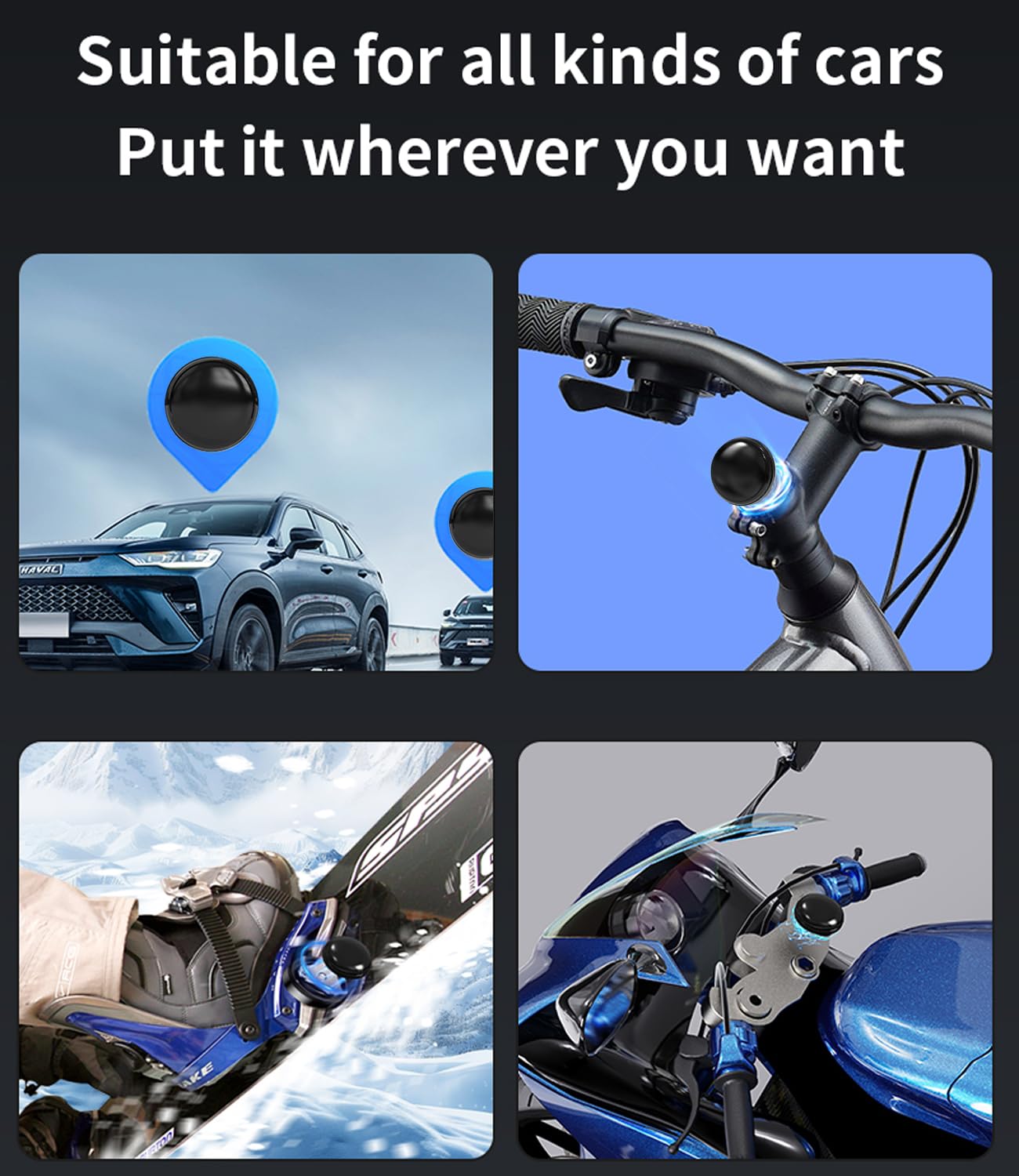 GPS Tracker for Vehicles - Hidden Tracking Devices for Cars, GPS Tracker for Vehicle No Monthly Fee, Car Tracker Device with Real-Time Location, No Subscription, Compact Tracker Device