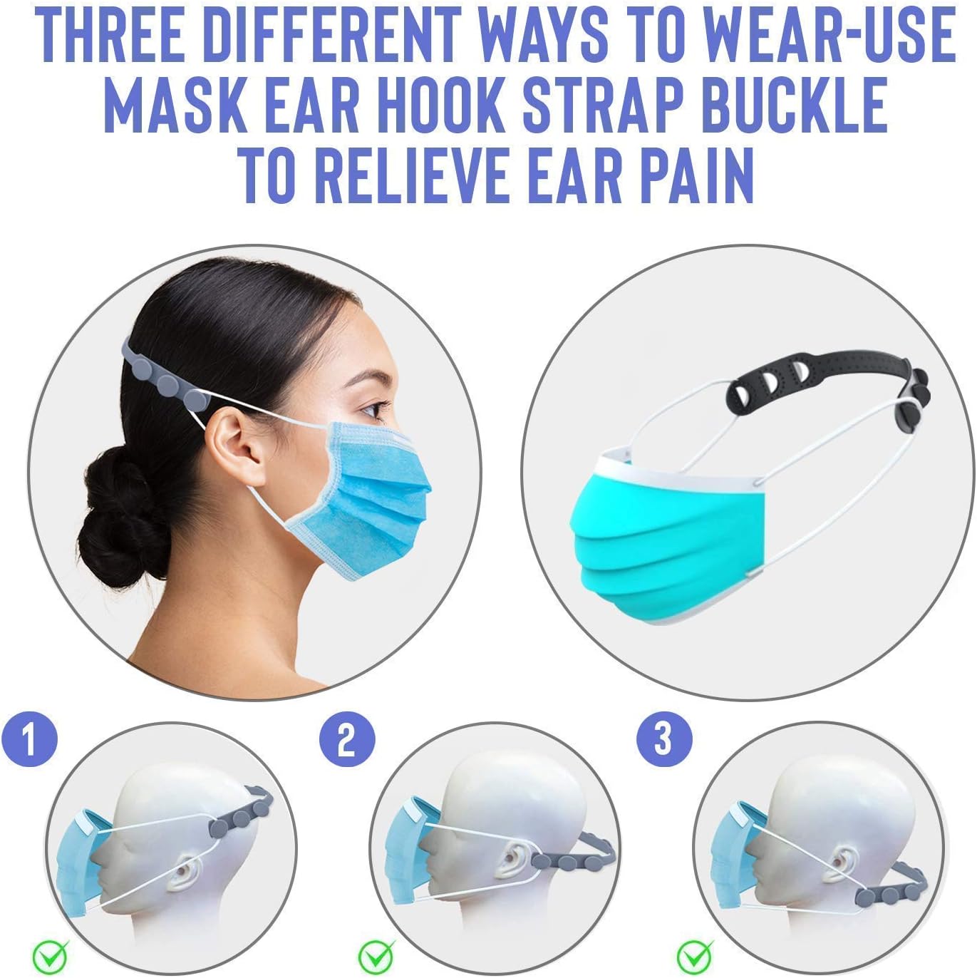 Amazon Com 6pcs Free Face Mask Case Ear Savers For Masks Face Mask Holder Mask Strap Extenders Sanitary Face Masks Ear Protector Hook Extender Mask Accessories Adjustable Mask Clip Behind Head Health