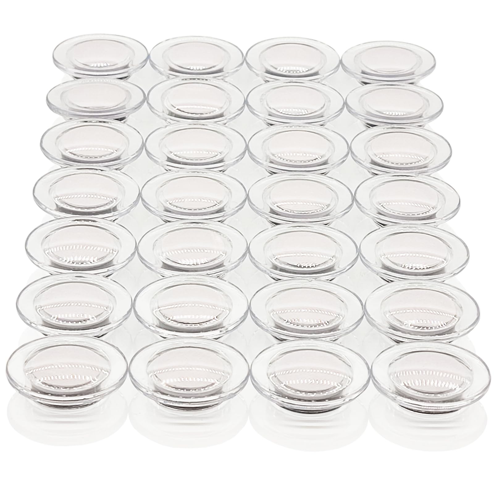 PYJLBX Fridge Magnets, 28 Pack Strong Small Round Magnets, Heavy Duty Whiteboard Magnets for Office, Notice Board, Crafts,Office,Home & Kitchen,Refrigerator Magnet Mini Magnetic Dots for Adults, White
