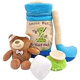 My First Baby Golf Bag, Baby Golf Set, Five Piece Set with Mini Club, Ball, Tee, Teddy Bear, Mini Bag, Lightweight, Perfect Size for Small Hands, Fun Gift for Babies, Infants and Toddlers, 9" Tall