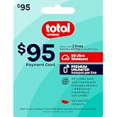Total Wireless $95 Payment Card | Redeemable Value for Total All Access Plan