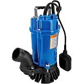 1/2 HP 2" Submersible Trash Pump fits for Tsurumi HS2.4S HSZ2.4S-62 | HSZ2.4S Auto Float Switch 115V 60 Hz 53 GPM 3180 GPH 2 Inch Discharge Submersible Wastewater Pump