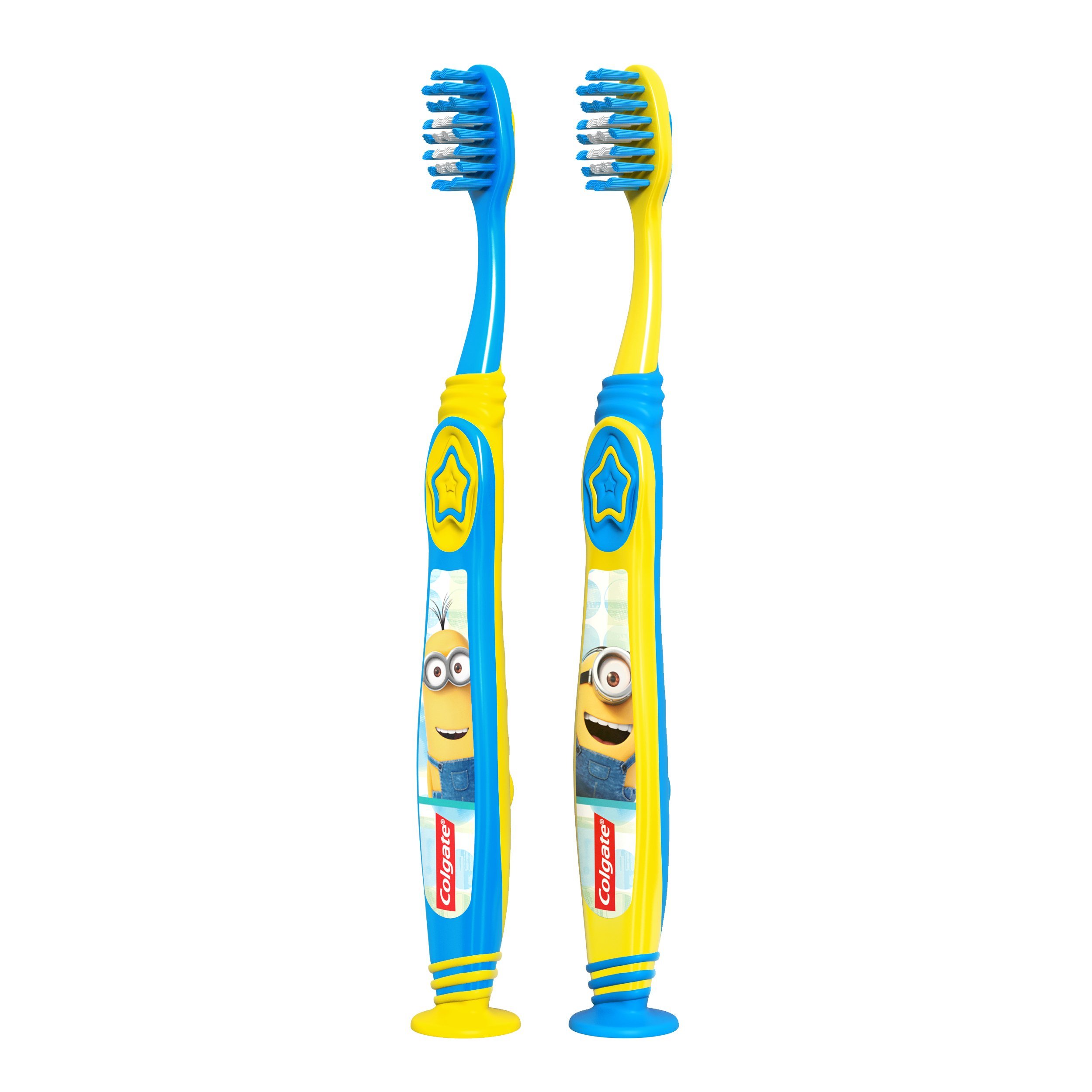 Mua Colgate Kids Toothbrush with Extra Soft Bristles and Suction Cup Holder, Minions 4 Count