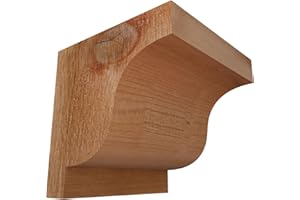Ekena Millwork COR06X06X06NEW00RWR 6"W x 6"D x 6"H Newport Rough Sawn Corbel, Western Red Cedar