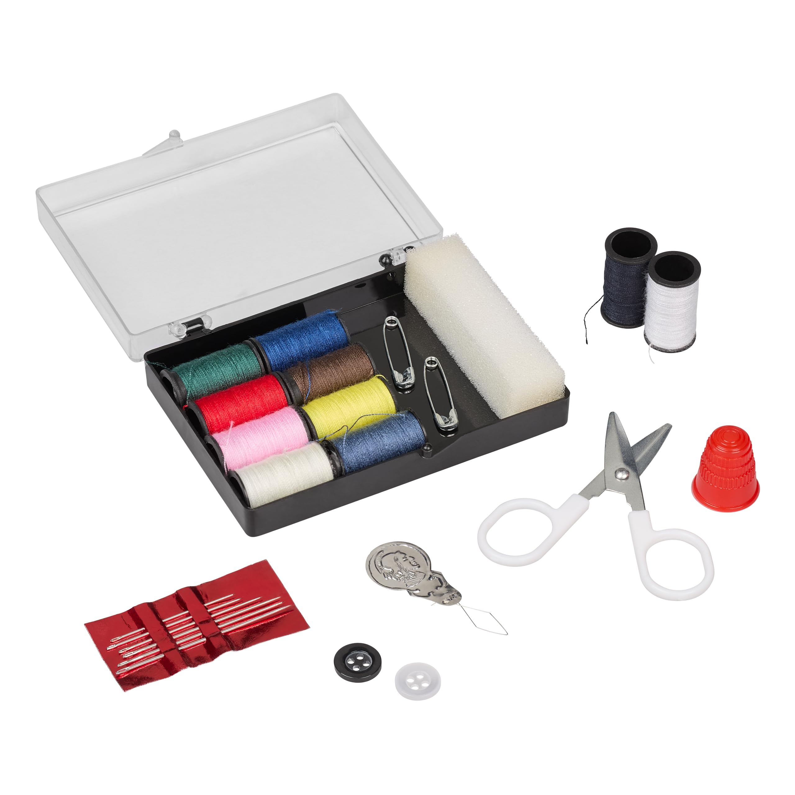 Chef Aid Sewing Susan, A Complete Sewing Set ideal for use when travelling and mending items on the go, Ideal for Home use, Travel, Emergency use or for crafting use