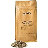 Jovvily Uva Ursi Leaves, Dried Whole Bearberry, Herbal Tea (4 Ounces)