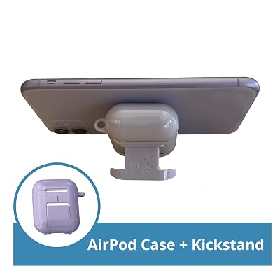 Buy AirPod Case Cover | Compatible with All Apple AirPods Charging Cases |  AirPods Case Cute Matches with iPhone 11 Colors | Stylish Accessory with  Kickstand, Carabiner \u0026 Hand Strap | Purple
