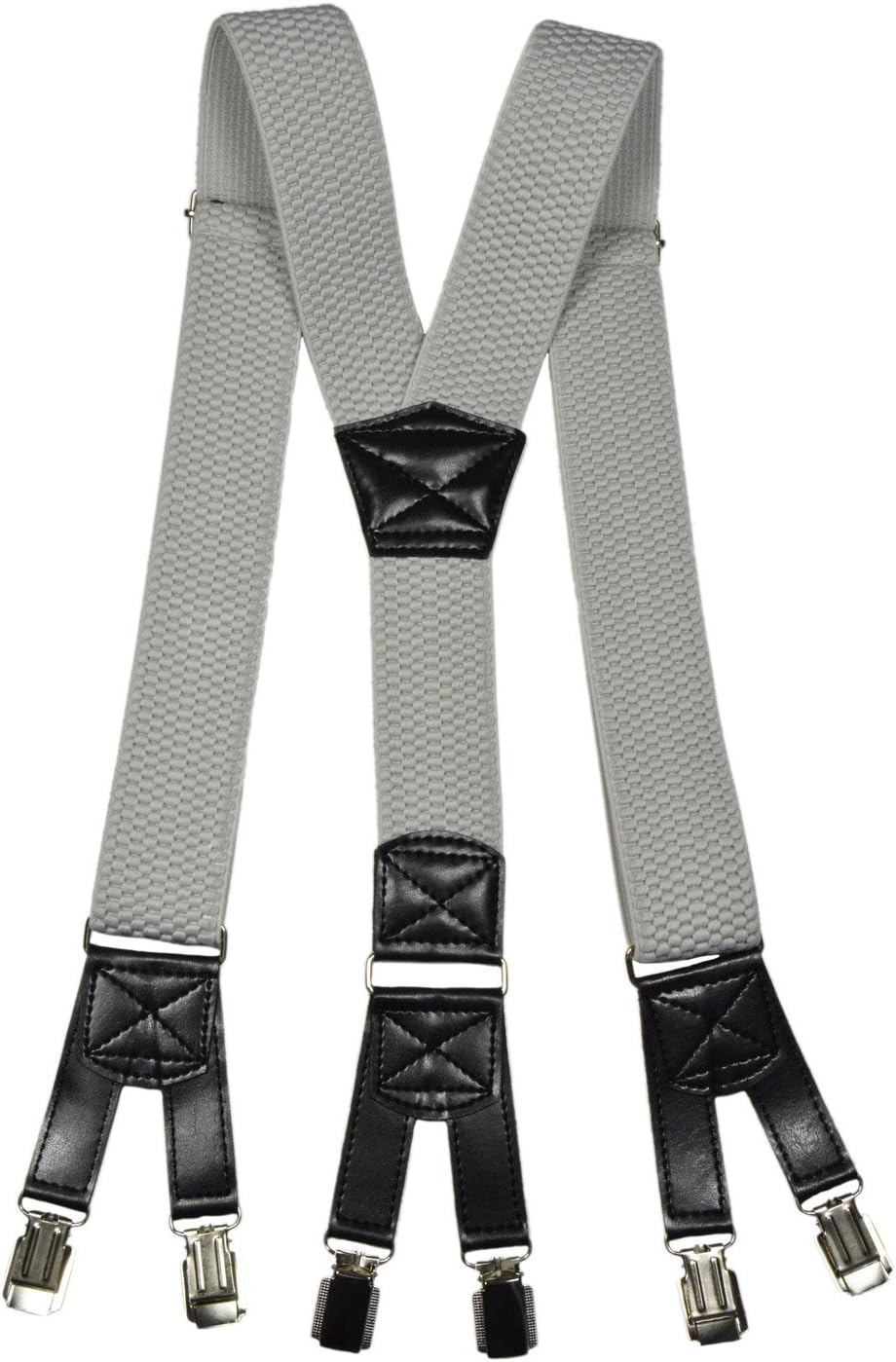 Heavy Duty Y-Shape Braces/Suspenders with 6 Clip Design, 4cm