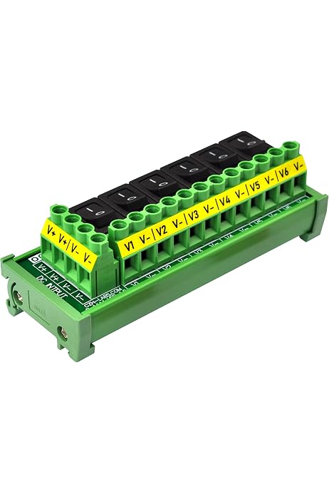Boîtier De Distribution De Bornes 407 – Pour Rail DIN, 4 Entrées 24 Sorties, Dimensions 67x90x50 Mm - 3