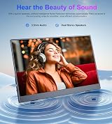 COOLHOOD 15.6 inch Portable Monitor 1080P USB-C HDMI HDR IPS Case view 8