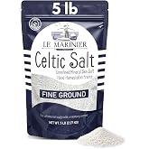 Le Marinier Celtic Salt Organic Fine Ground, 5lb Mineral Rich 100% Natural and Unrefined French Sea Salt Organic. Hand Harvested Mineral Sea Salt, Sal Celtica Organica (5lb Fine Ground)