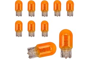leechio 10 PCS 7443 Turn Signal Bulbs, 7443 Bulb, T20 12V/21W Multifunctional Shockproof Quartz Glass Brake lights/Tail Light