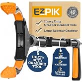 EZPIK Classic 40&rdquo; Folding Grabber Reacher Tool with Dual Magnets, Heavy Duty Trash Picker Upper Grabber for Seniors &amp; Disabled Users, Aluminum Pickup Tool for Everyday Reaching Aids (Black)