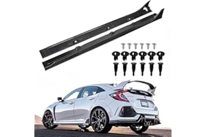 KKONEAUTO Side Skirts for 2016-2020 Civic 4 Door Sedan DX/EX/LX/SI Model Type-R Style 10th Gen Side Skirt Splitter Lip Rocker Panel Extension Body Kit 2Pcs, Matte Black