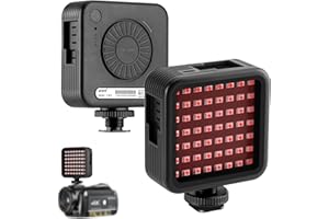 Ordro LN-5 IR Night Vision Light for Camera, New Upgraded Version Infrared Night Light for Enhancing Camera Night Shooting Visibility, 56PCS IR Lamp Beads 850nm Rechargeable IR Light
