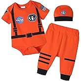 Zusnxaxe Newborn Infant Baby Boys Girls Astronaut Costume Toddler Police Uniform pirate Outfit Prince Doctor Costume