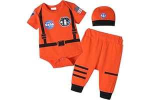 Zusnxaxe Newborn Infant Baby Boys Girls Astronaut Costume Toddler Police Uniform pirate Outfit Prince Doctor Costume