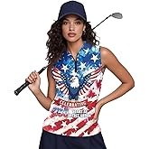 Spowatriy Women's Golf Shirts Sleeveless V Neck Tennis Tank Tops Racerback with Collar Quick Dry Athletic T Shirt XS-2XL